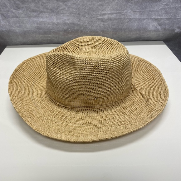 Helen Kaminski 100% Raffia Hat Tan Womens Desmonda Wide Brim Sun Hat Outdoors main image 8